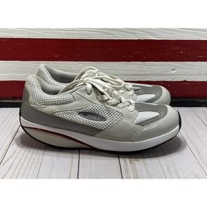 MBT Moja 400214-16 Rocking Walking Sneakers Size 9.5 White Gray Fitness Comfort